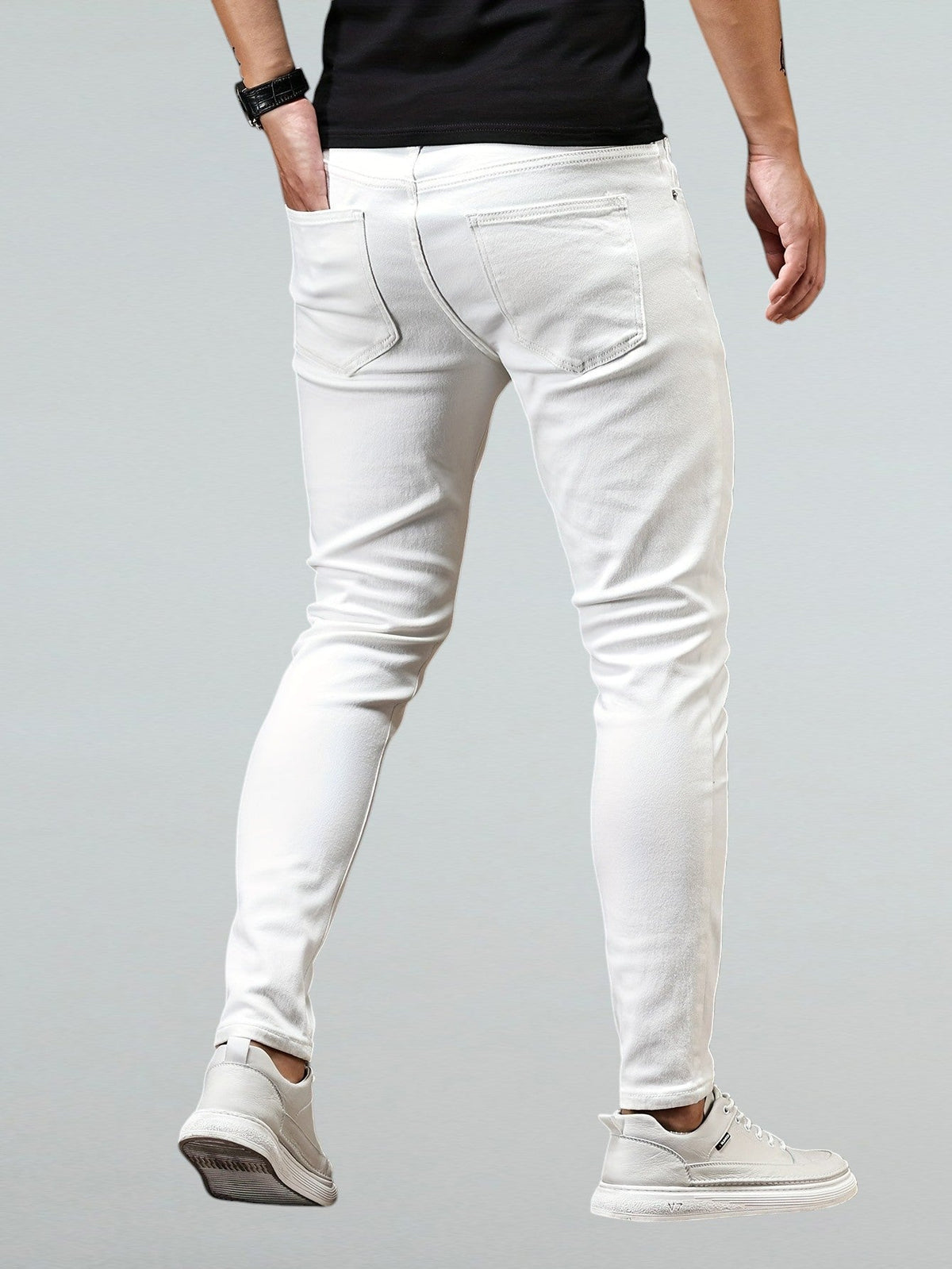 Slim Fit Jeans voor Heren – Zwart of Wit