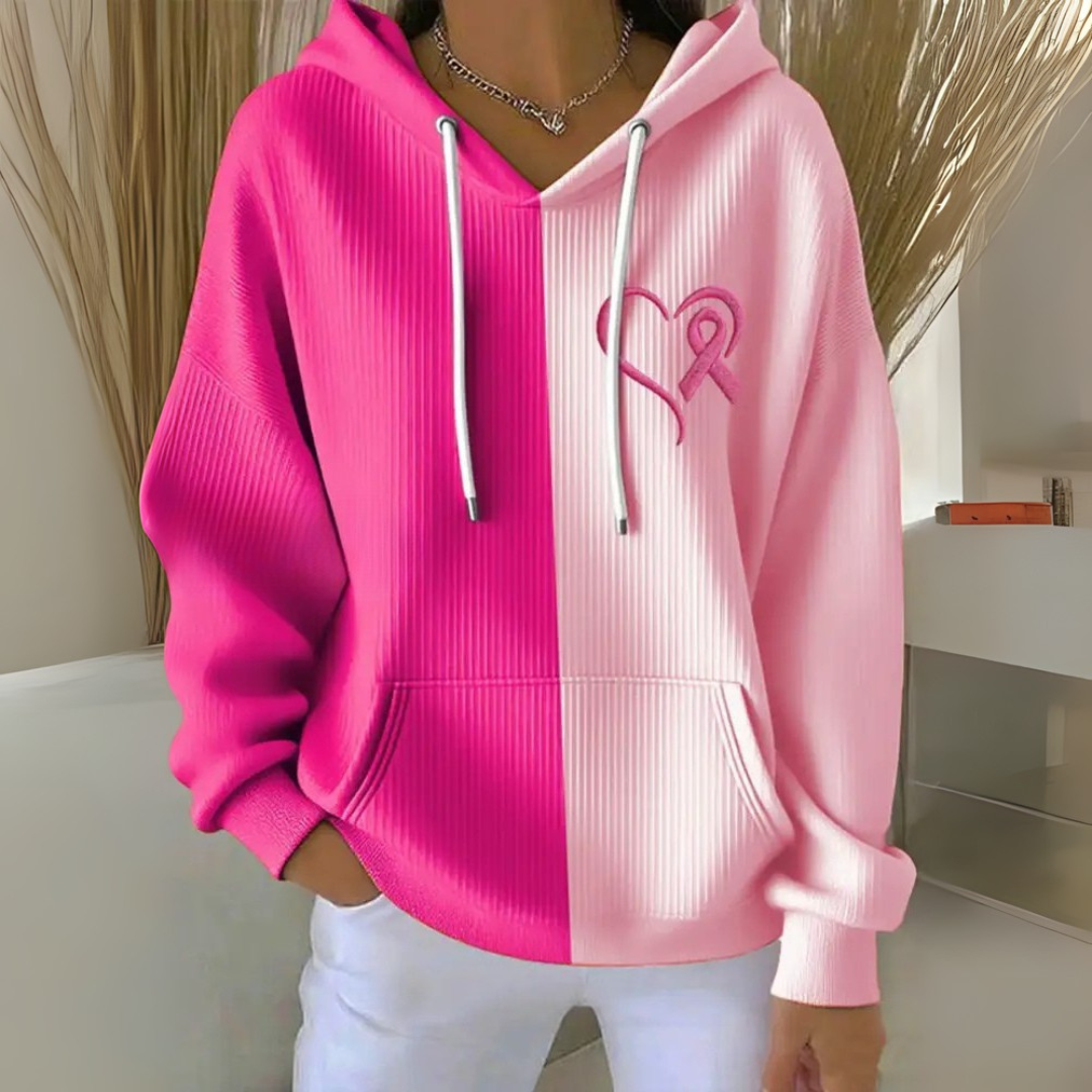 Roze Dames Hoodie met Hartje