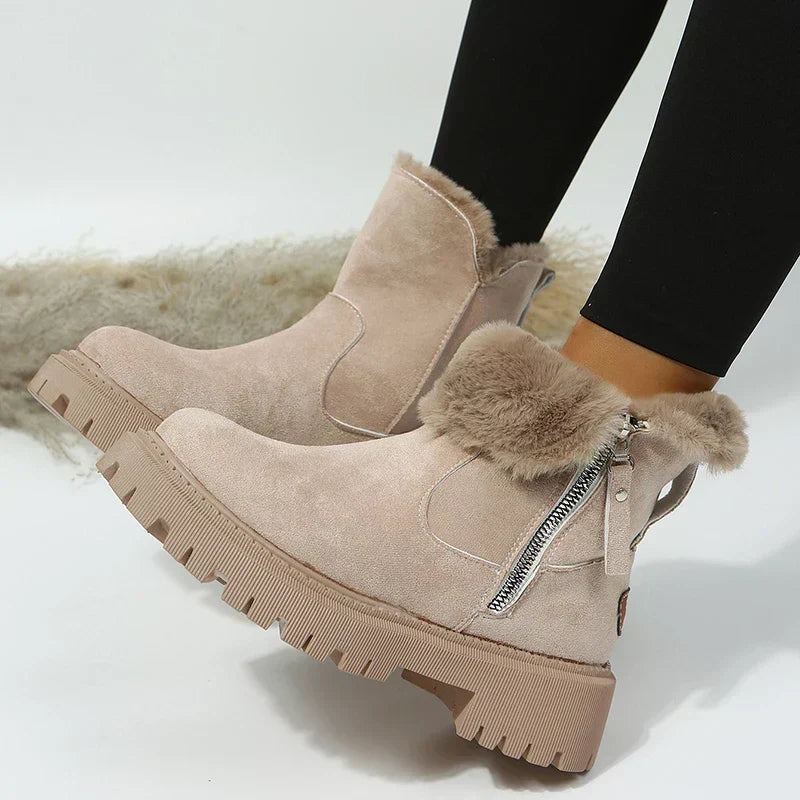 Dames Winterlaarzen – Beige of Zwart