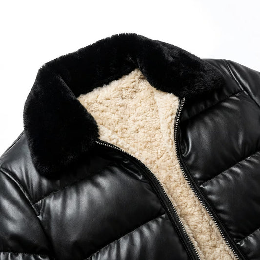 Gewatteerde Heren Jas met Vintage Uitstraling