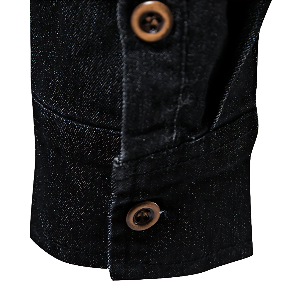 Heren Denim Jack – Zwart, Donkerblauw of Blauw
