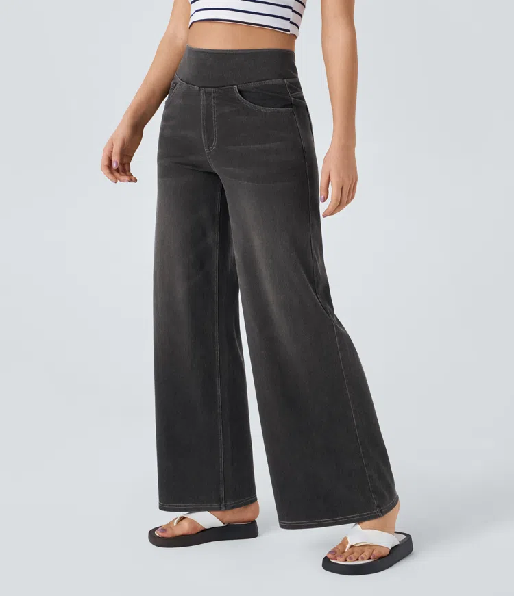Dames Jeans met Hoge Taille – Vijf Denimtinten