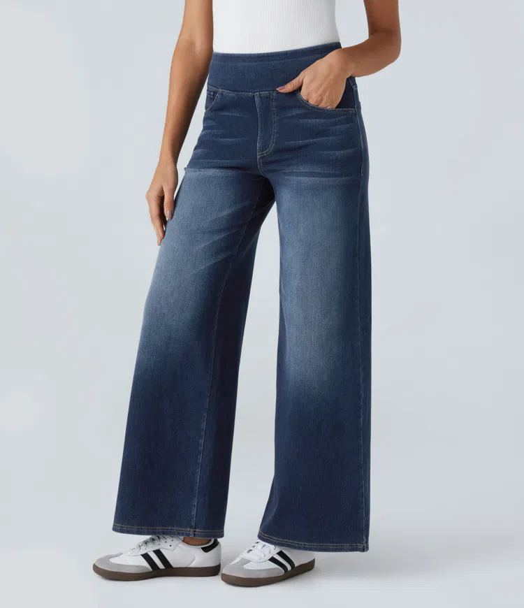 Dames Jeans met Hoge Taille – Vijf Denimtinten