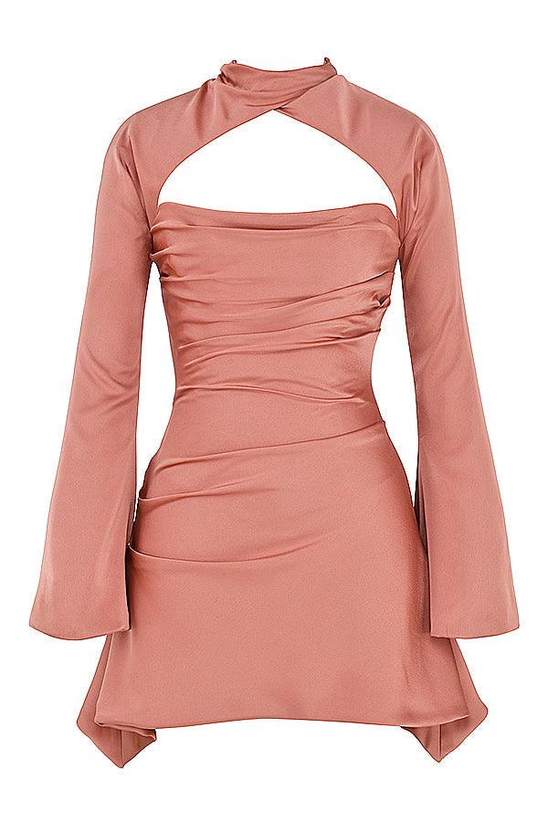 Gedrapeerde Korsetjurk – Zwart, Roze of Wit