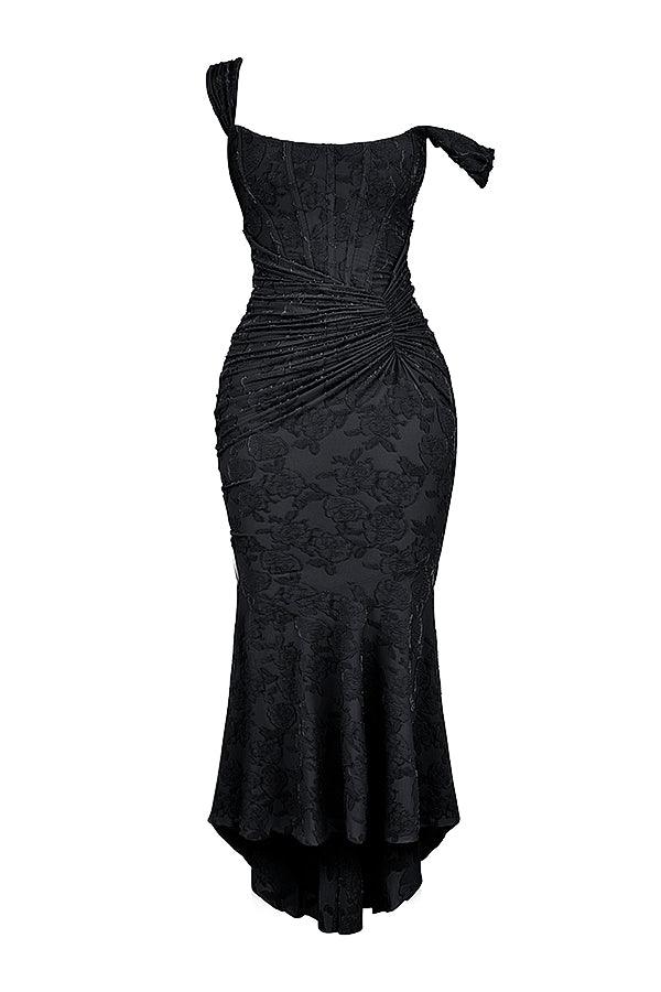 Getextureerde Maxi Jurk – Wit, Zwart of Roze
