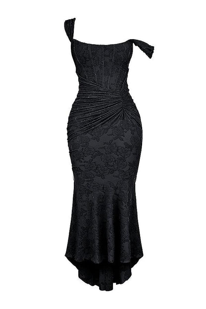 Getextureerde Maxi Jurk – Wit, Zwart of Roze