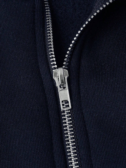 Heren Zip-up met Halve Rits – Vier Kleuren
