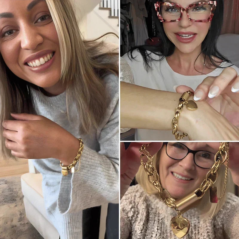 Armband met Hartbedel – Goud of Witgoud