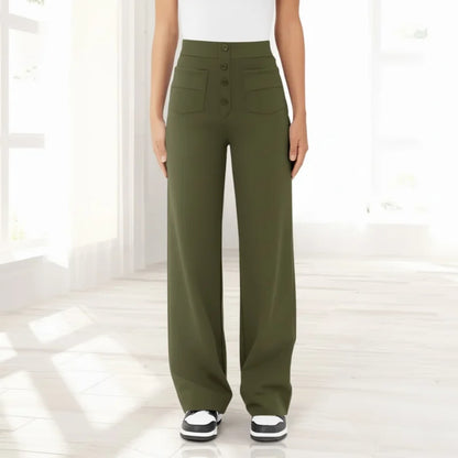 Dames Broek met Hoge Taille – Acht Kleuren