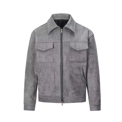 Heren Oversized Jack in Suède Look