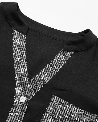 Casual Dames Top met Pailletten