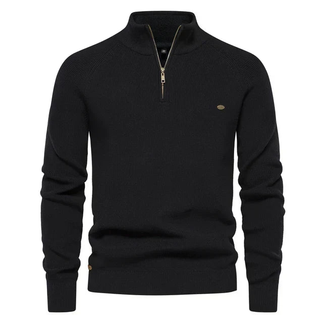 Gebreide Heren Zip-up Trui – Vijf Kleuren