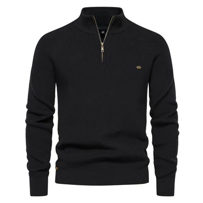 Gebreide Heren Zip-up Trui – Vijf Kleuren