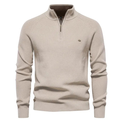 Gebreide Heren Zip-up Trui – Vijf Kleuren