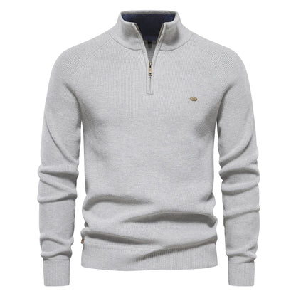 Gebreide Heren Zip-up Trui – Vijf Kleuren