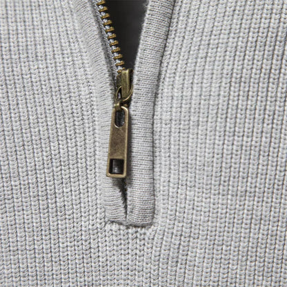 Gebreide Heren Zip-up Trui – Vijf Kleuren