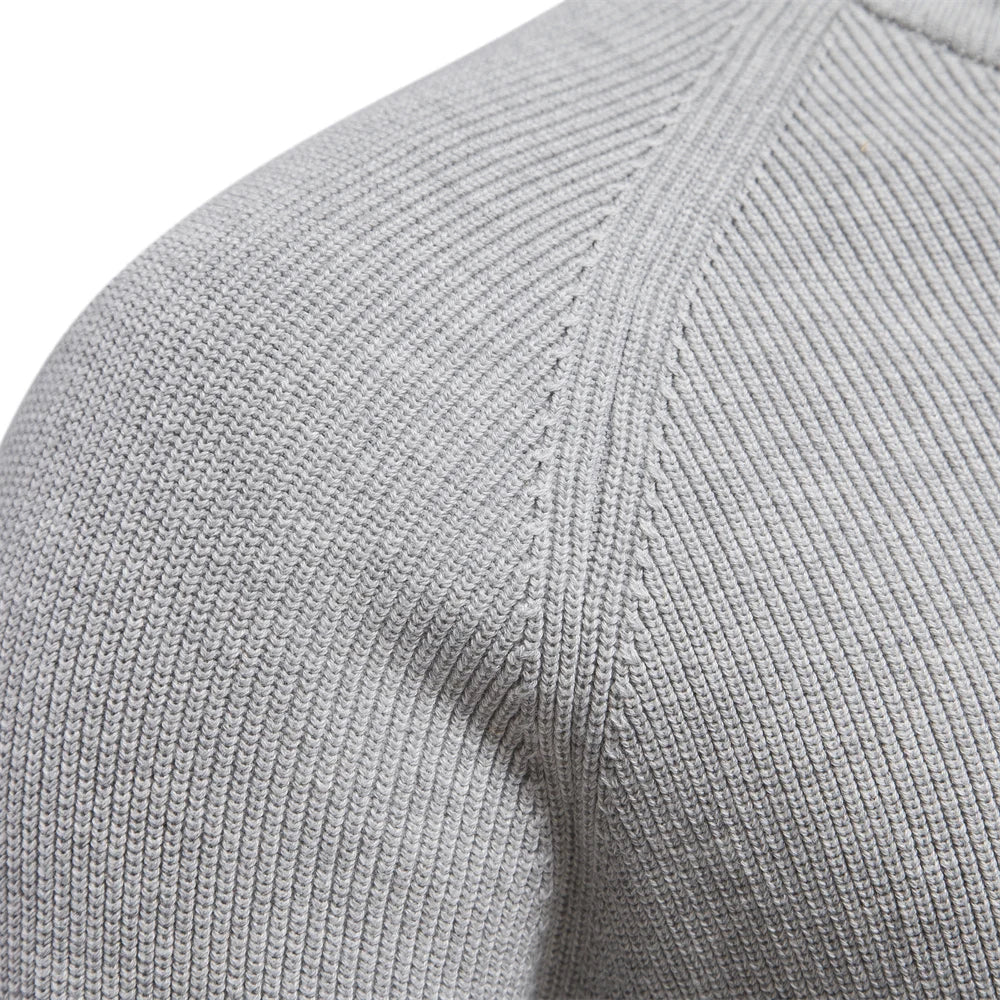 Gebreide Heren Zip-up Trui – Vijf Kleuren