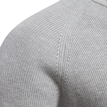 Gebreide Heren Zip-up Trui – Vijf Kleuren