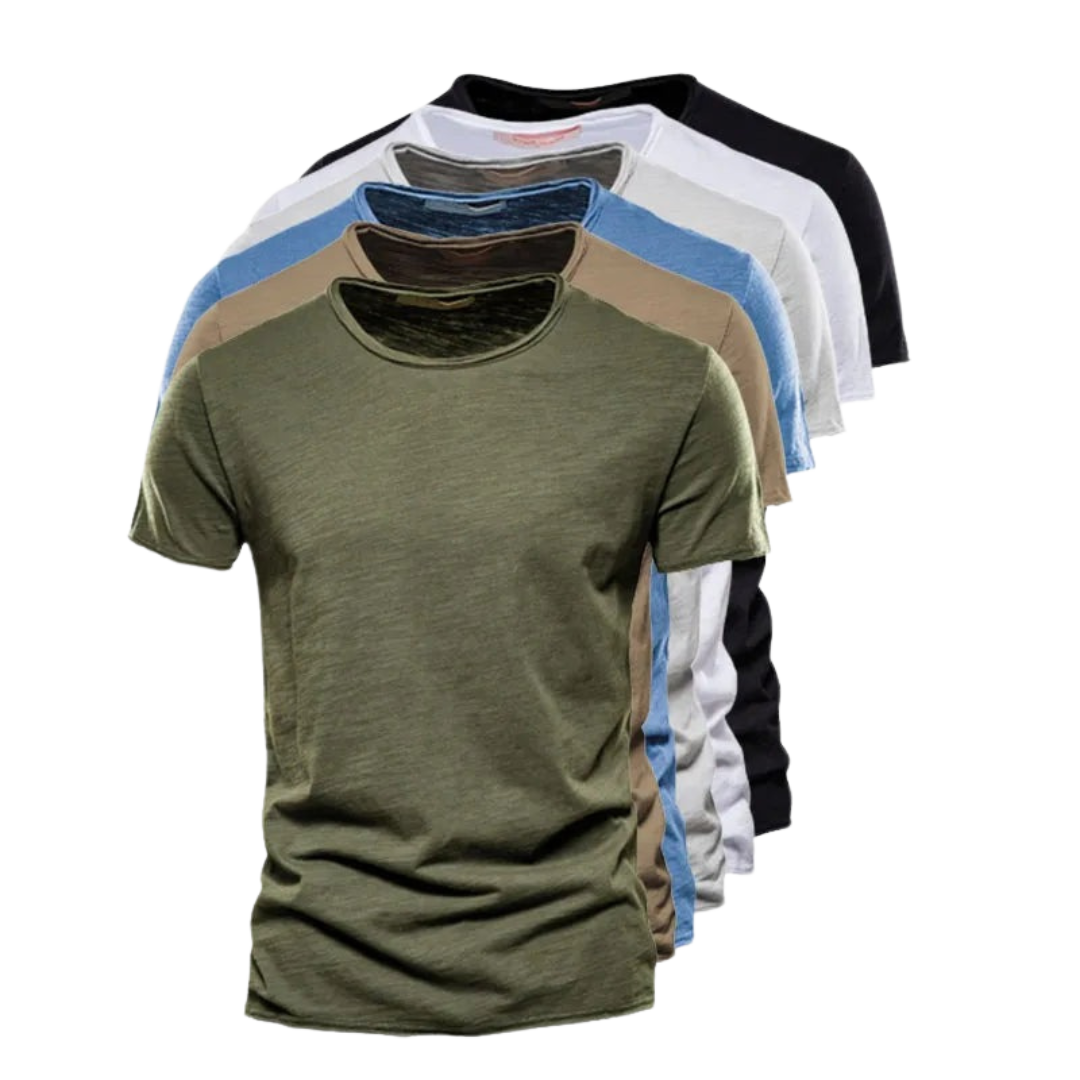 Klassiek Heren T-shirt – Negen Kleuren