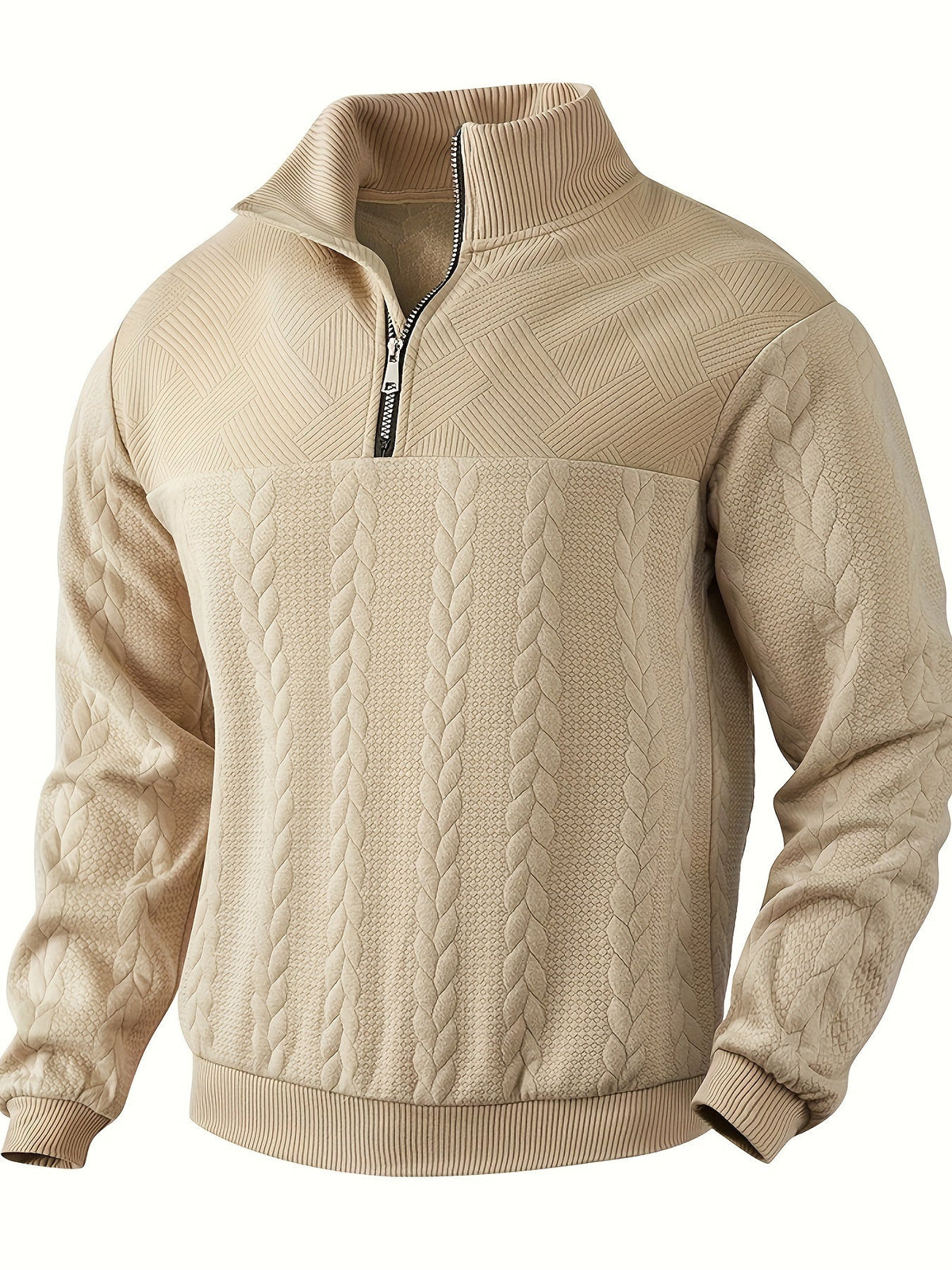 Gebreide Heren Zip-up – Vijf Kleuren