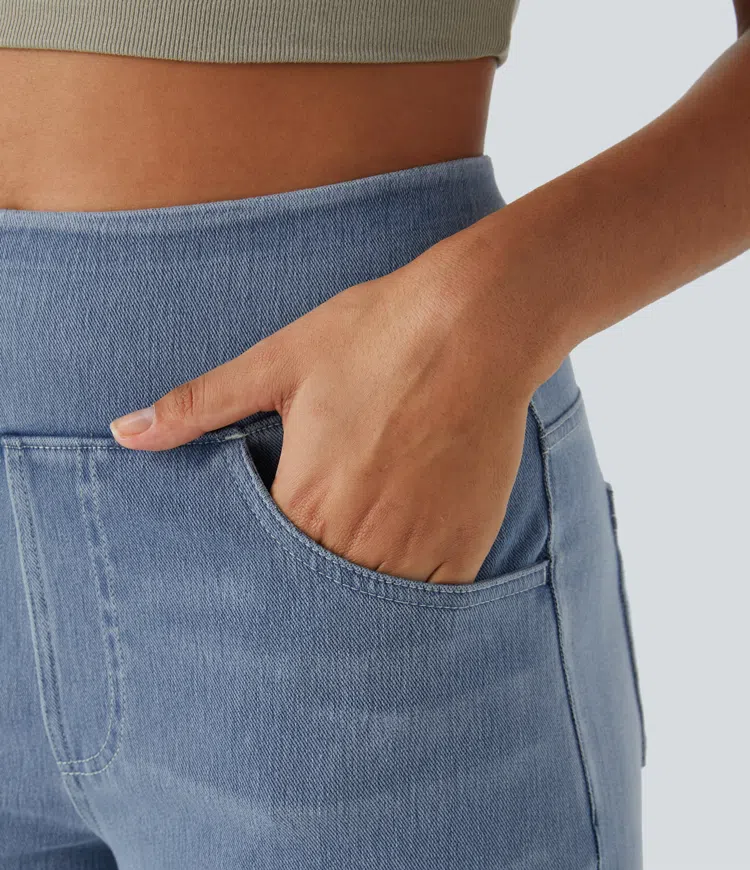 Dames Jeans met Hoge Taille – Vijf Denimtinten