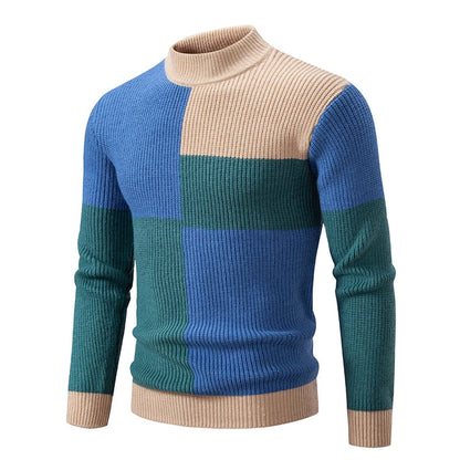 Heren Colorblock Sweater in Meerdere Kleurcombinaties