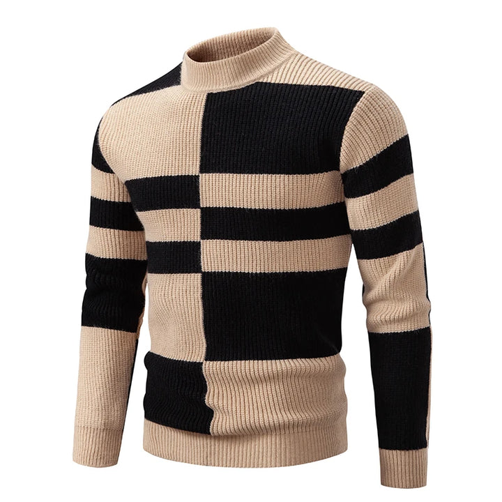 Heren Colorblock Sweater in Meerdere Kleurcombinaties
