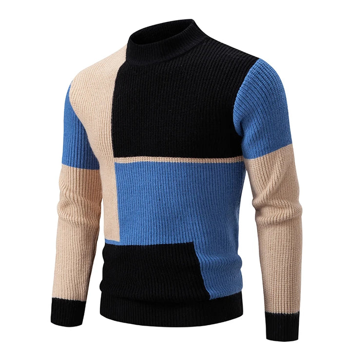 Heren Colorblock Sweater in Meerdere Kleurcombinaties