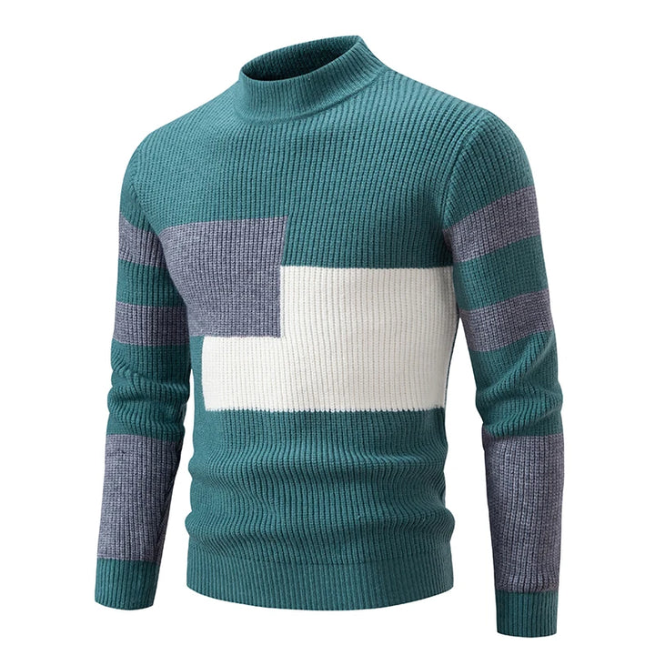 Heren Colorblock Sweater in Meerdere Kleurcombinaties