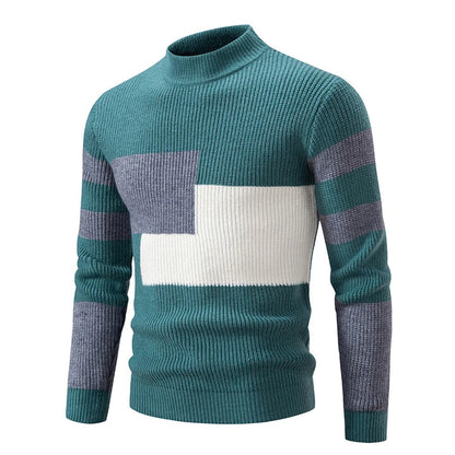 Heren Colorblock Sweater in Meerdere Kleurcombinaties