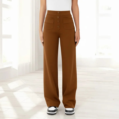 Dames Broek met Hoge Taille – Acht Kleuren