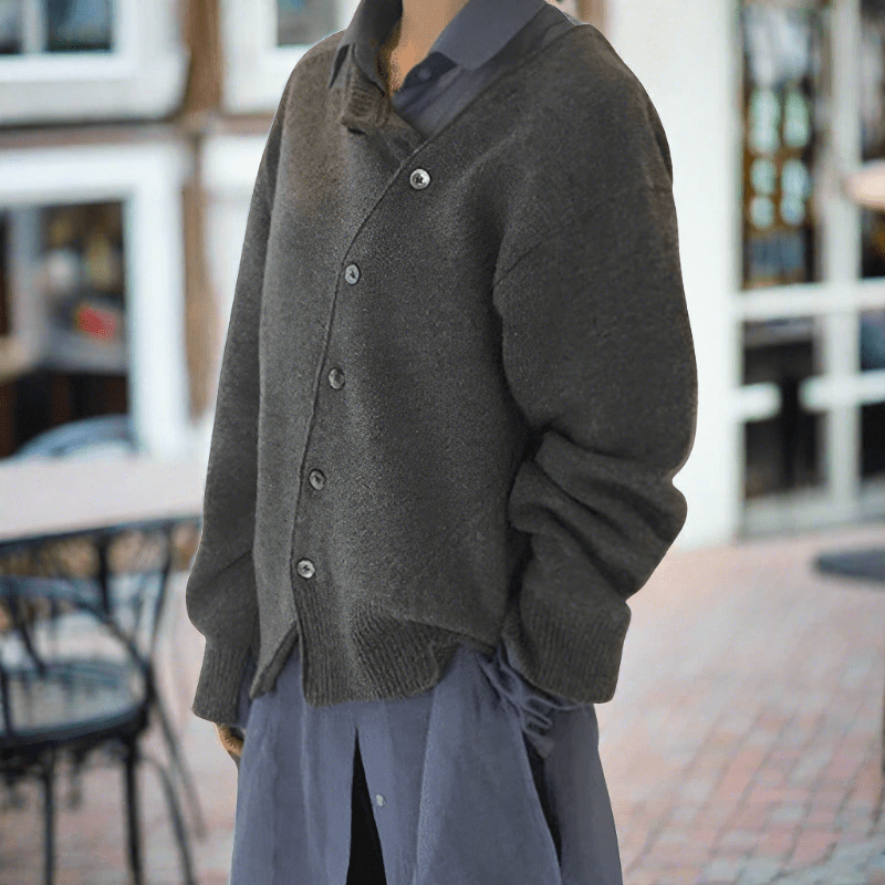 Dames Cardigan met Knoopjes – Beige, Groen of Grijs