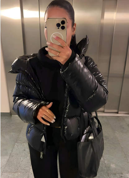 Dames Puffer Jas – Zwart of Blauw