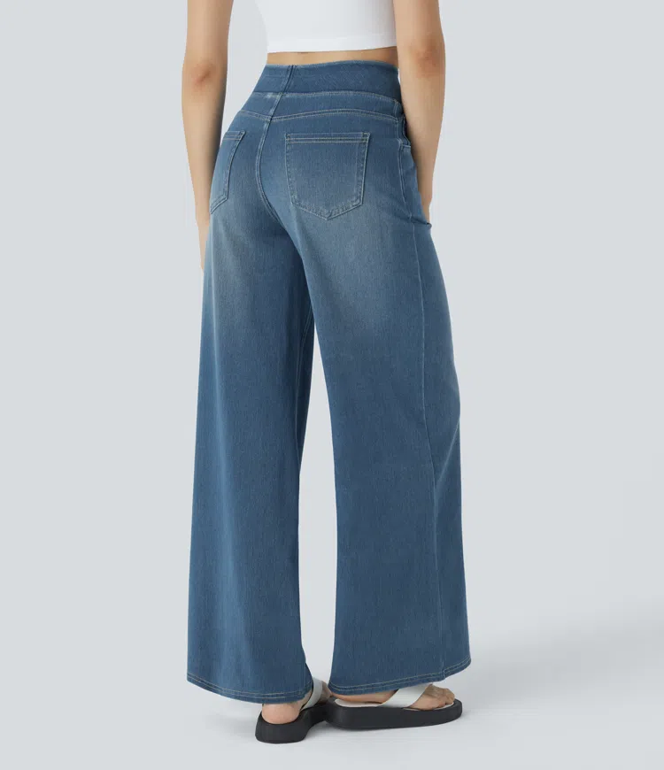 Dames Jeans met Hoge Taille – Vijf Denimtinten