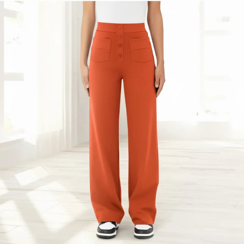 Dames Broek met Hoge Taille – Acht Kleuren