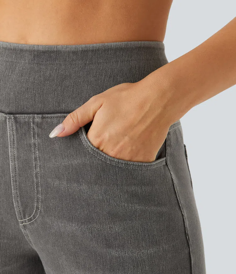 Dames Jeans met Hoge Taille – Vijf Denimtinten