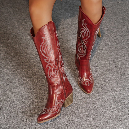 Dames Boots – Bruin, Wit, Rood of Zwart