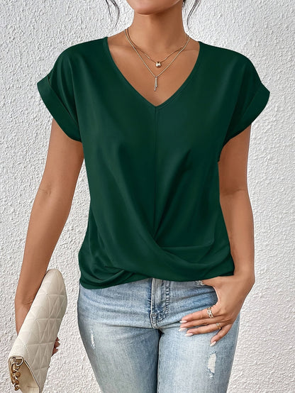 Dames T-shirt met Sweetheart Halslijn – Acht Kleuren