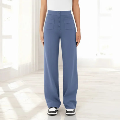 Dames Broek met Hoge Taille – Acht Kleuren