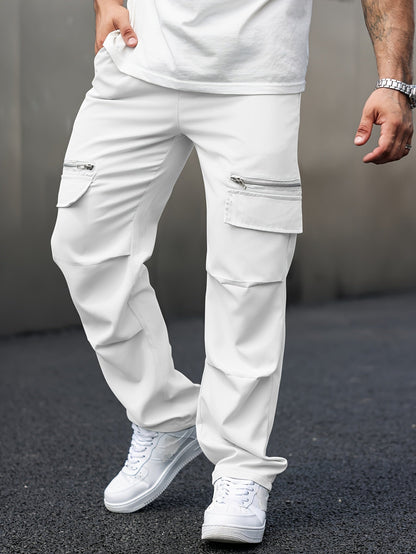 Casual Cargobroek voor Heren – Wit, Zwart of Lichtgrijs