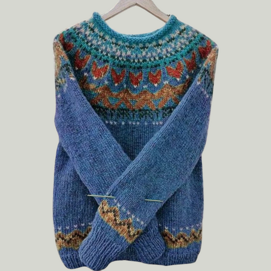 Vintage Dames Trui – Blauw
