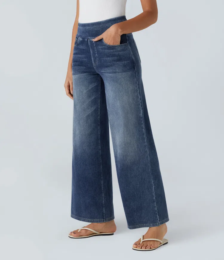 Dames Jeans met Hoge Taille – Vijf Denimtinten