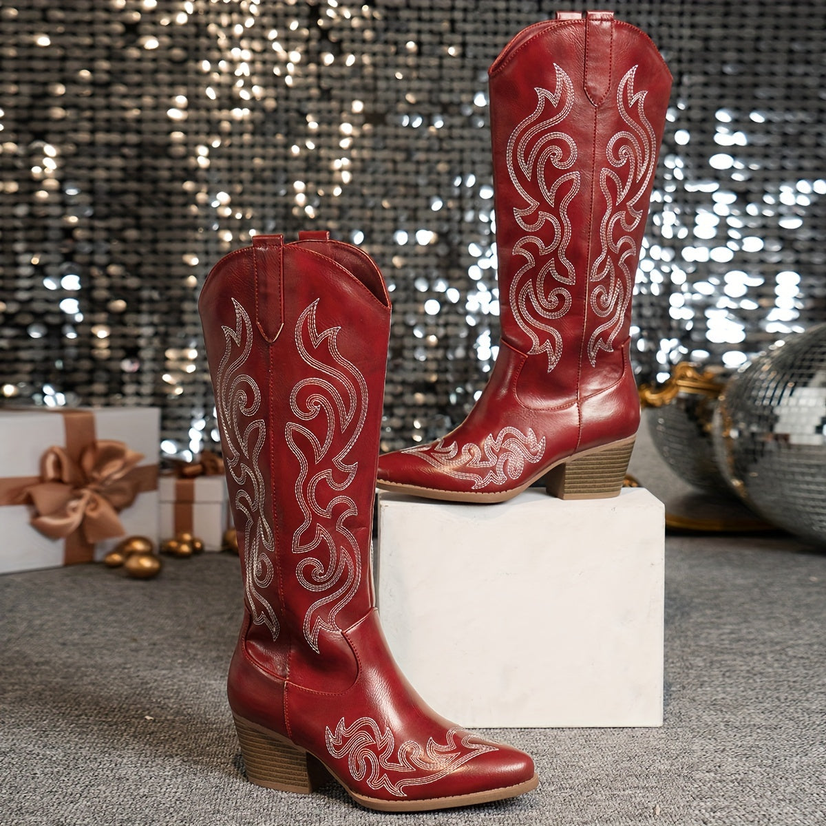 Dames Boots – Bruin, Wit, Rood of Zwart