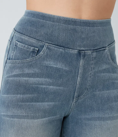 Dames Jeans met Hoge Taille – Vijf Denimtinten
