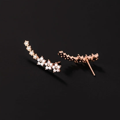 Bloemenoorbellen – Roségoud, Zilver of Goud