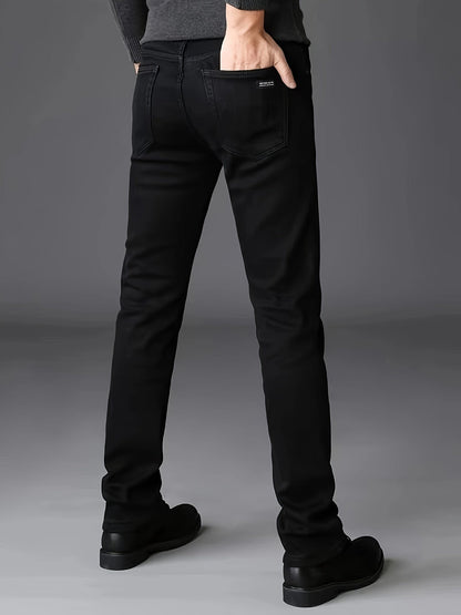 Zwarte Slim Fit Denim Jeans voor Heren