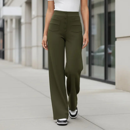 Dames Broek met Hoge Taille – Acht Kleuren