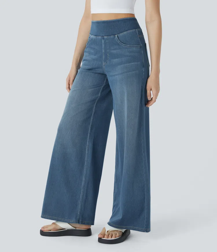 Dames Jeans met Hoge Taille – Vijf Denimtinten