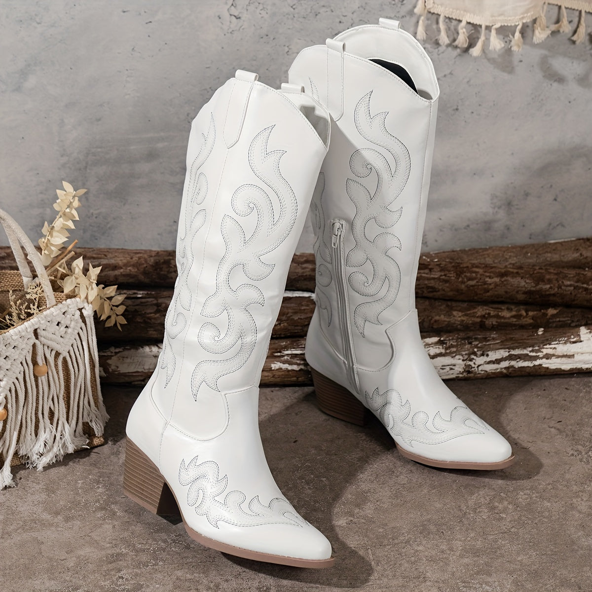 Dames Boots – Bruin, Wit, Rood of Zwart