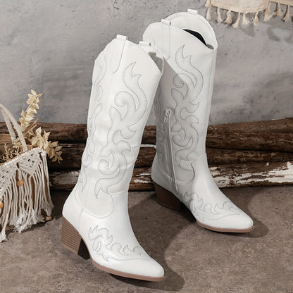 Dames Boots – Bruin, Wit, Rood of Zwart
